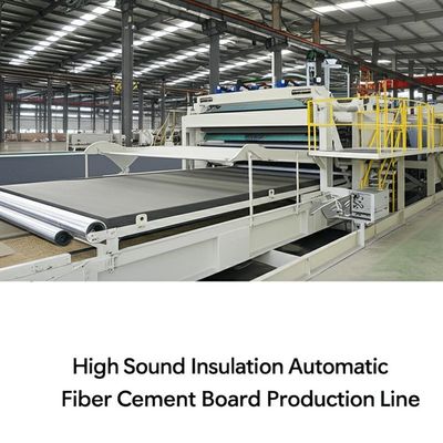Высокоэффективная автоматическая линия по производству фиброцементных плит с высокой звукоизоляцией для материалов и эффективности
