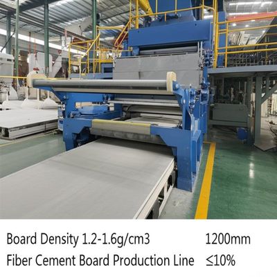 Board Density 1.2-1.6g/cm3 Fiber Cement Board Production Line with Water Absorption ≤10% and Board Width 1200mm
